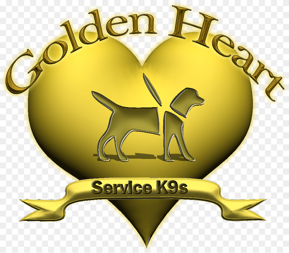 Golden Heart Service K9s Logo Education, Symbol, Badge Free Transparent Png