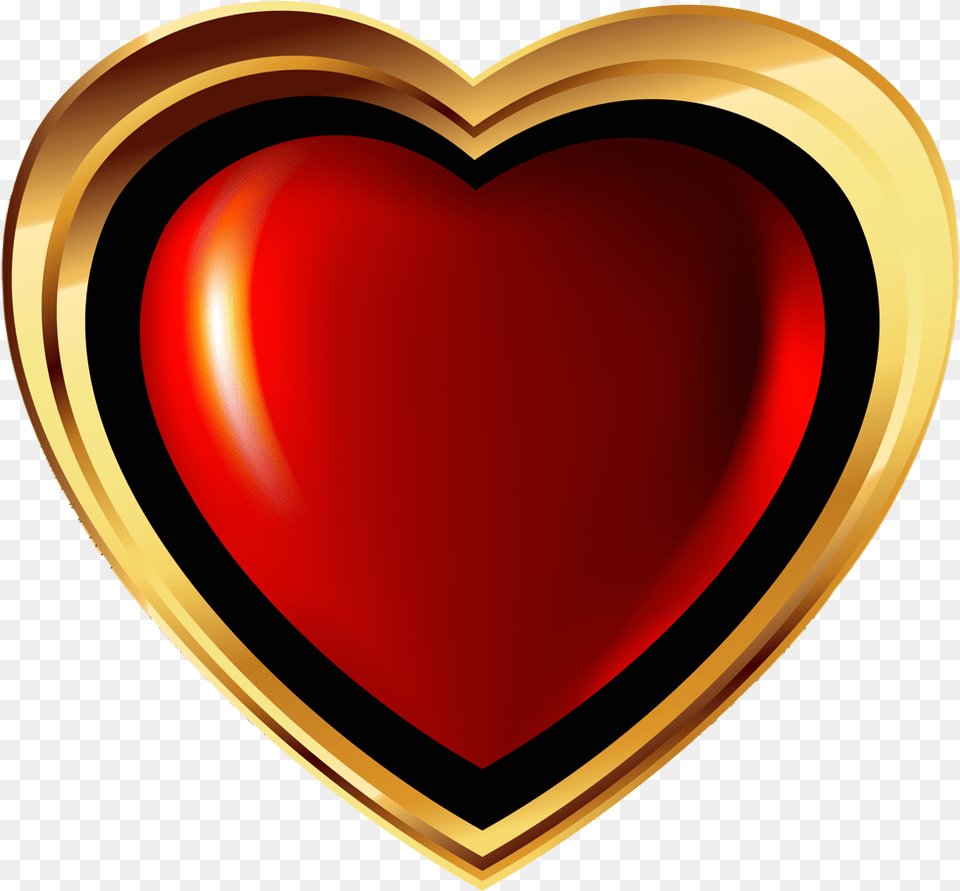 Golden Heart Transparent Images Solid, Disk Free Png Download
