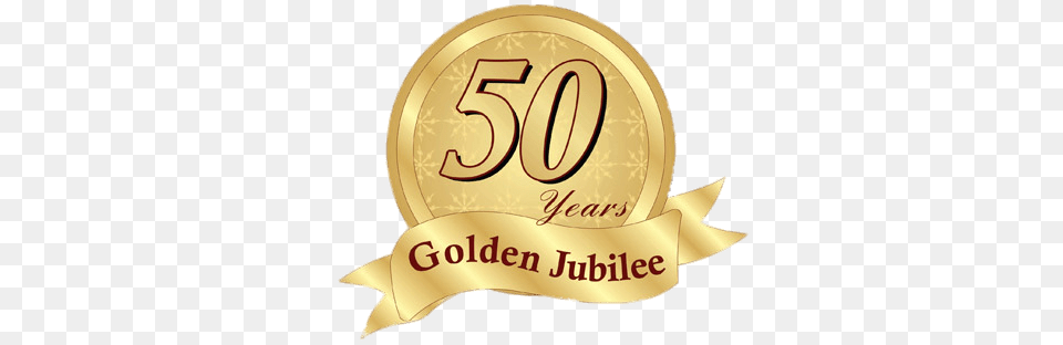 Golden Jubilee Badge, Gold, Text, Clothing, Hardhat Free Transparent Png