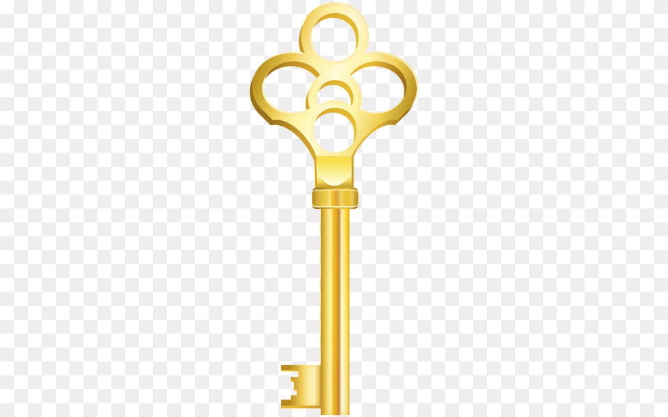 Golden Key Clip Art, Cross, Symbol Png Image