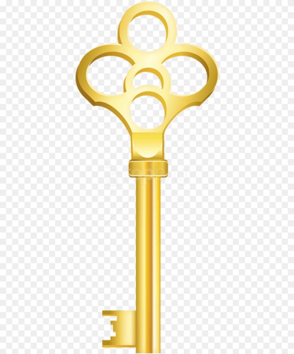 Golden Key Images Transparent Gold Key, Cross, Symbol Png Image