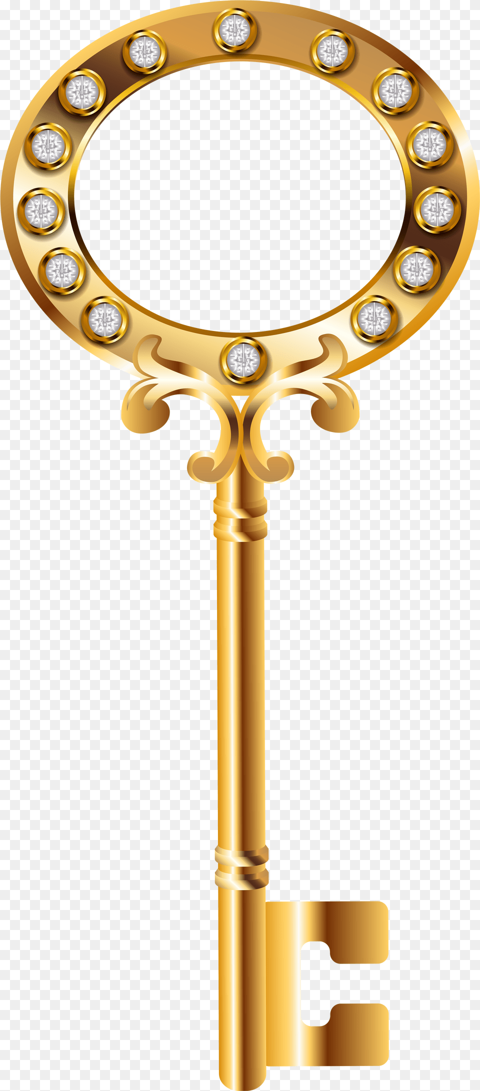 Golden Key In, Cross, Symbol Free Png
