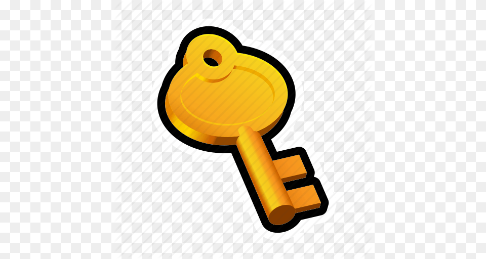 Golden Key Medieval Old Tools Icon Free Png Download