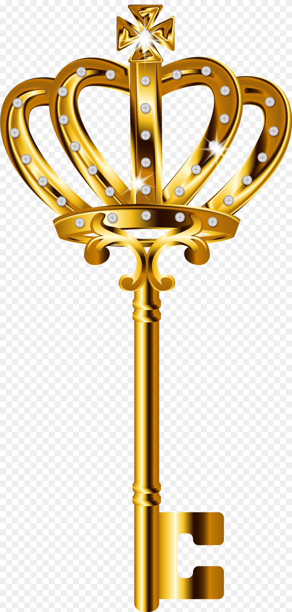 Golden Key Pic Goldwn Key, Cross, Symbol, Accessories Png