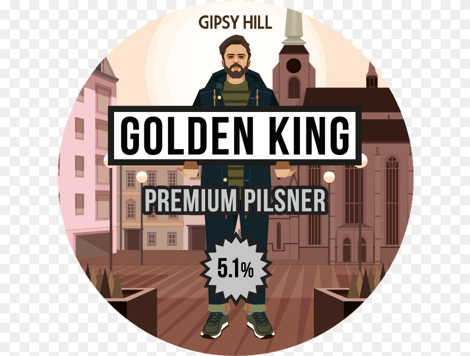 Golden King Brewery, Adult, Male, Man, Person Png Image