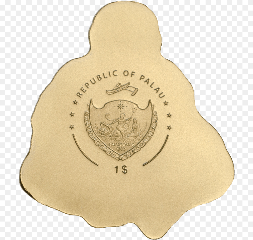 Golden Laughing Buddha Chicken, Badge, Logo, Symbol, Adult Free Png Download