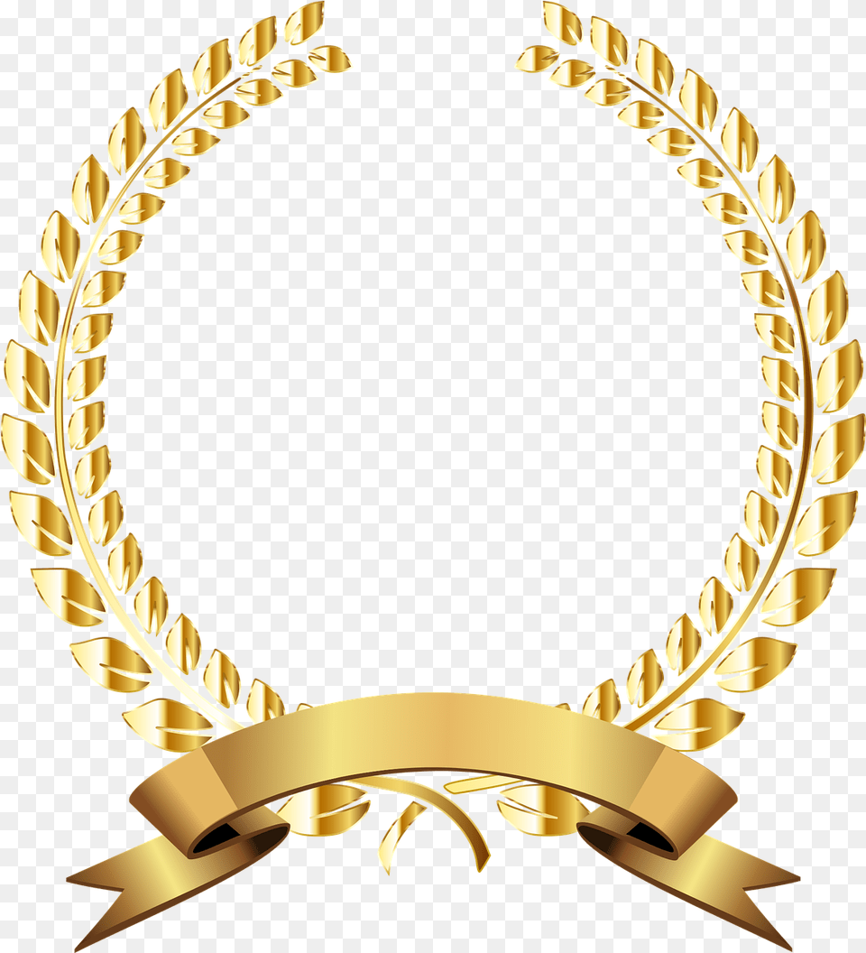 Golden Laurel Wreath Transparent Background Golden Wreath, Gold, Accessories, Jewelry, Necklace Free Png Download
