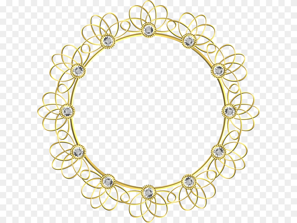 Golden Leaf Circle Badge Wreath Hand Drawn Vector, Accessories, Jewelry, Necklace, Oval Free Png