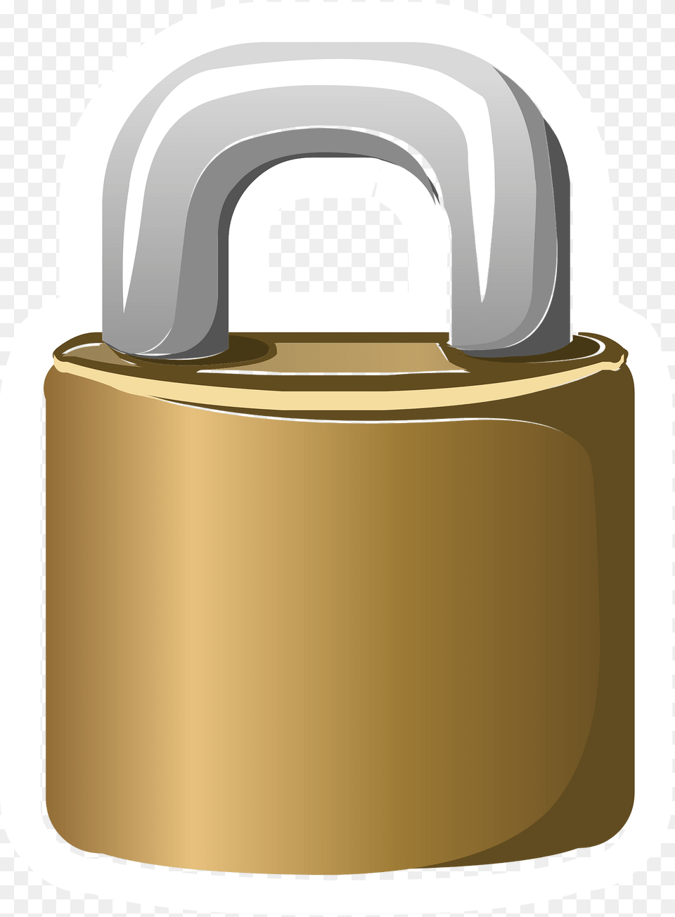 Golden Lock Clipart Free Png