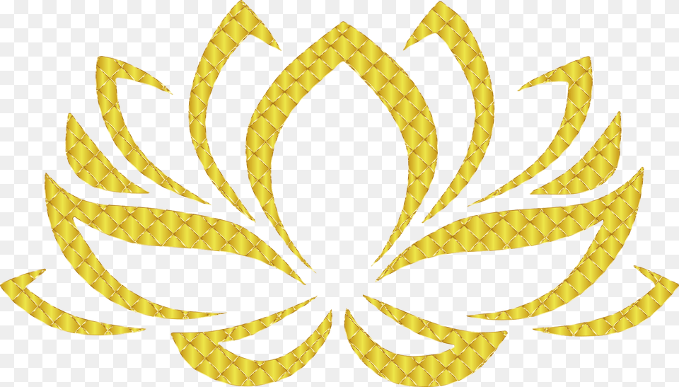 Golden Lotus Flower 3 No Background Clip Arts Buddhism Lotus Flower Symbol, Logo, Animal, Fish, Sea Life Free Transparent Png