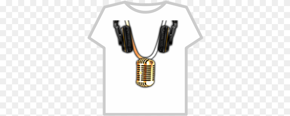 Golden Mic And Headphones Roblox Vertical, Electrical Device, Microphone, Light Free Transparent Png