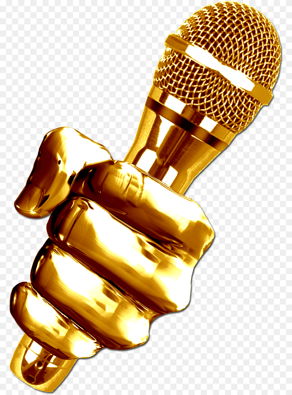 Golden Microphone, Electrical Device Png