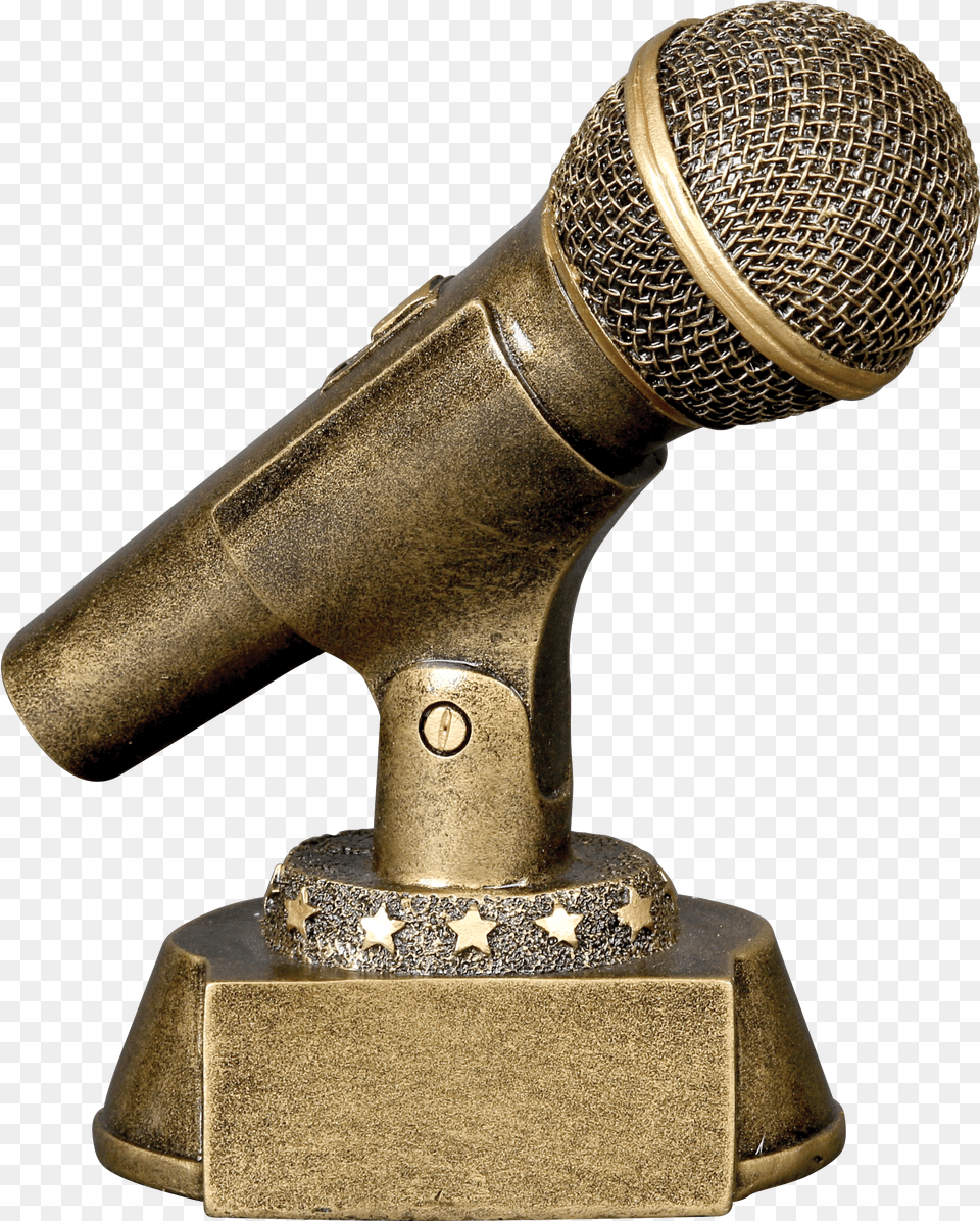Golden Microphone, Green Free Png Download