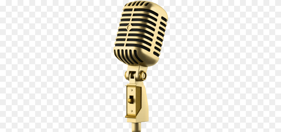 Golden Microphone Golden Mic, Electrical Device Free Png Download