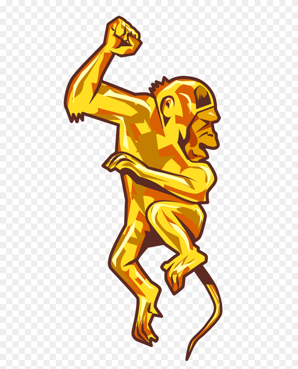 Golden Monkey Symbol, Gold, Art, Person, Body Part Free Transparent Png
