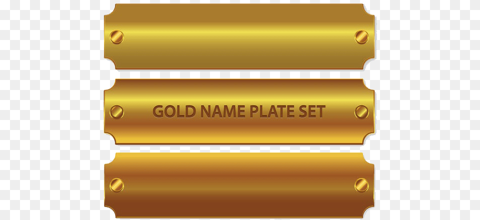 Golden Name Plate Pic Gold Bismillah Gold, Text Free Transparent Png
