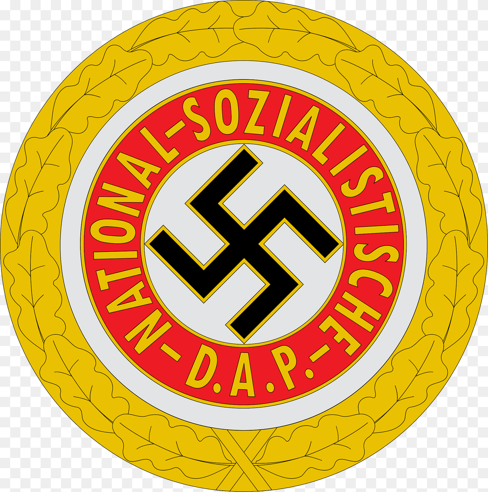 Golden Nazi Party Badge Clipart, Logo, Symbol, Food, Ketchup Png