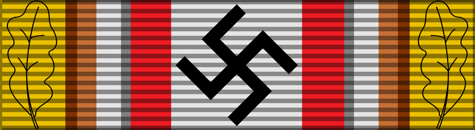 Golden Nazi Party Badge Ribbon Clipart, Symbol, Art, Graphics Free Png Download