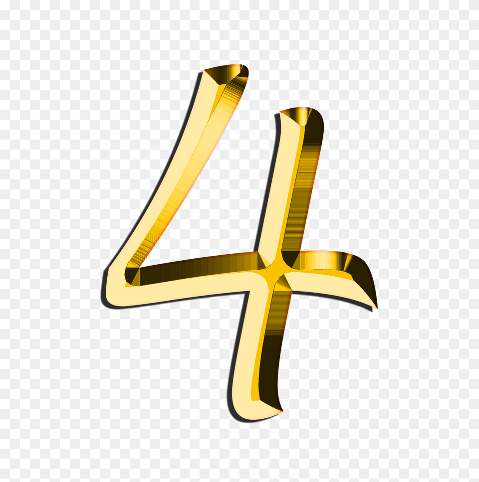 Golden Number, Symbol, Cross, Gold, Text Free Transparent Png