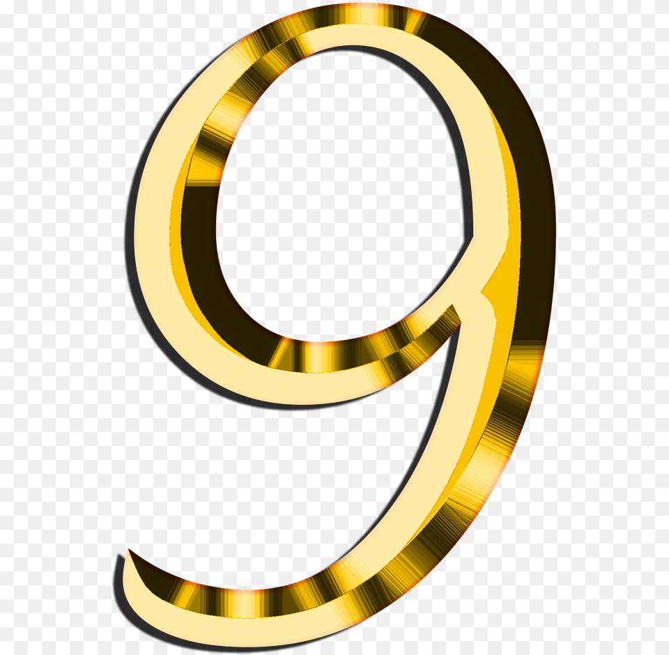 Golden Number Golden Number 9, Text, Symbol, Alphabet, Ampersand Free Png Download
