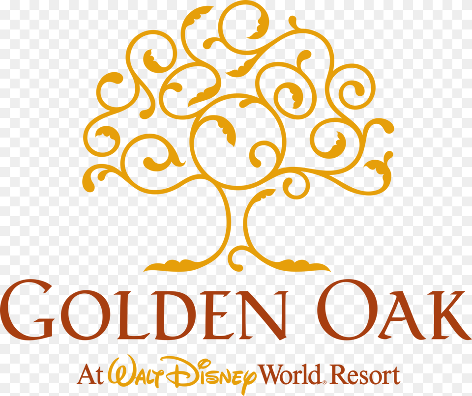 Golden Oak Disney Logo, Advertisement, Text, Art, Graphics Free Png Download