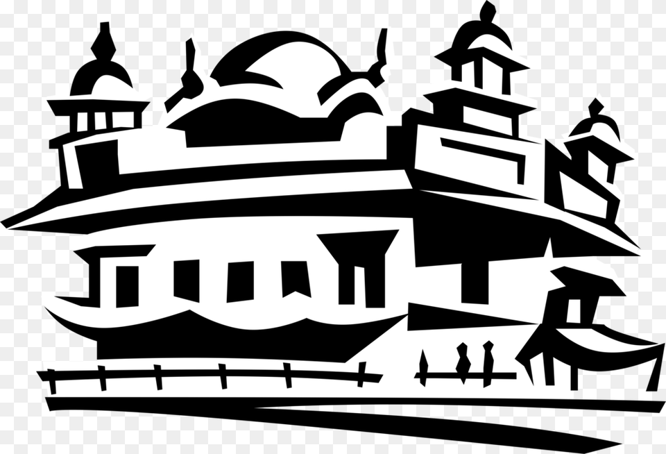 Golden Of Amritsar Punjab Golden Temple Clip Art, Stencil, Transportation, Vehicle, Yacht Free Transparent Png