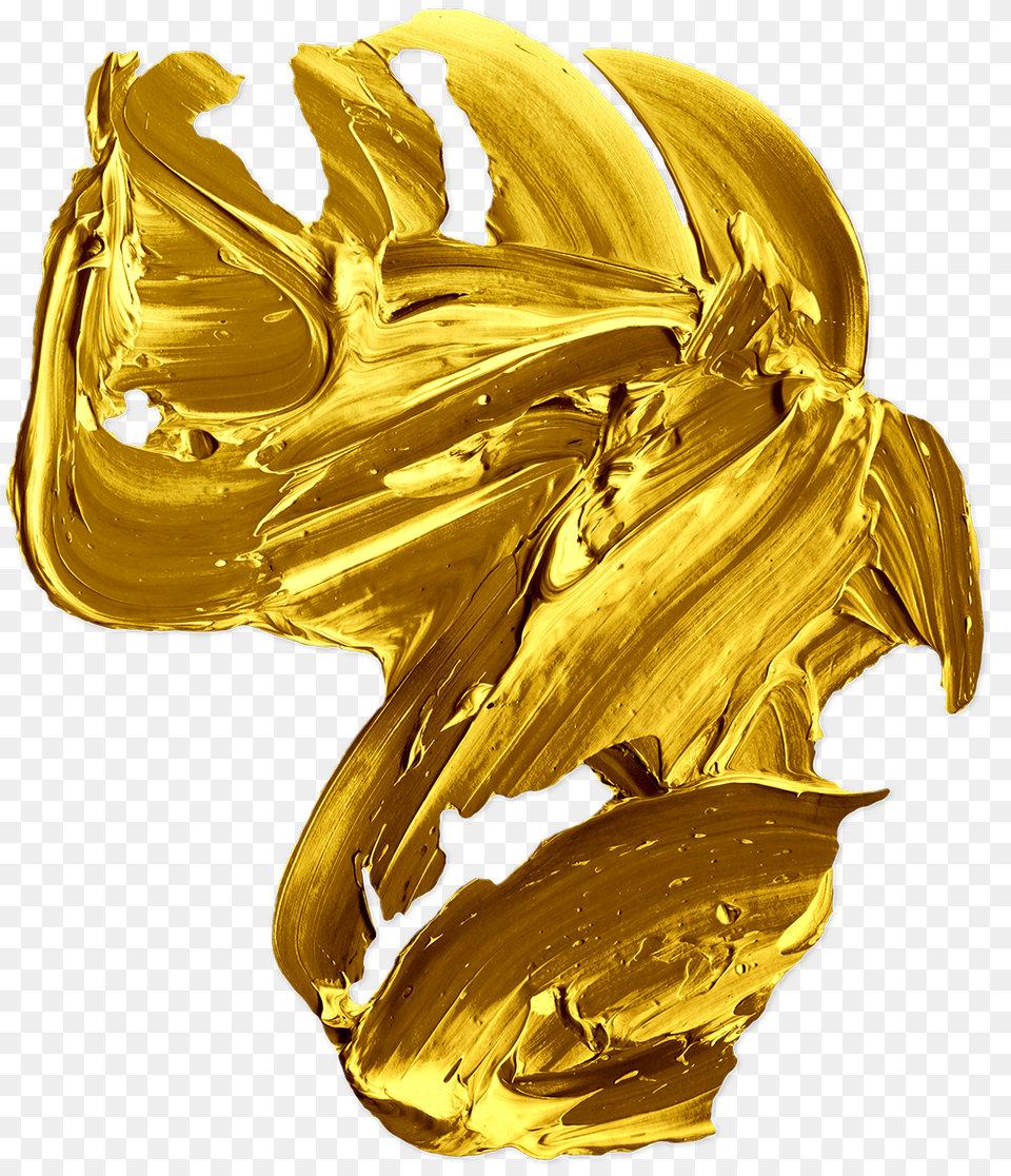 Golden Paint Isolated Abstract Textures Gold, Person, Treasure Free Png