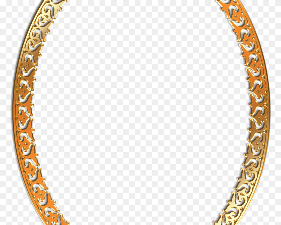 Golden Photo Frame Transparent Picture Frame, Oval, Photography, Accessories, Gold Free Png