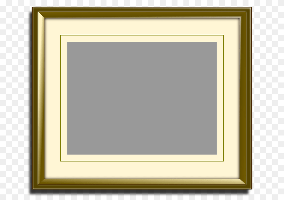 Golden Picture Frame Clipart, Blackboard Free Png