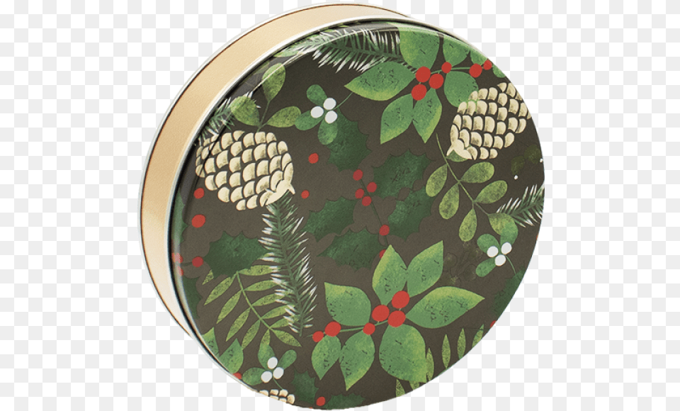 Golden Pinecones Circle, Pattern, Art, Floral Design, Graphics Png Image