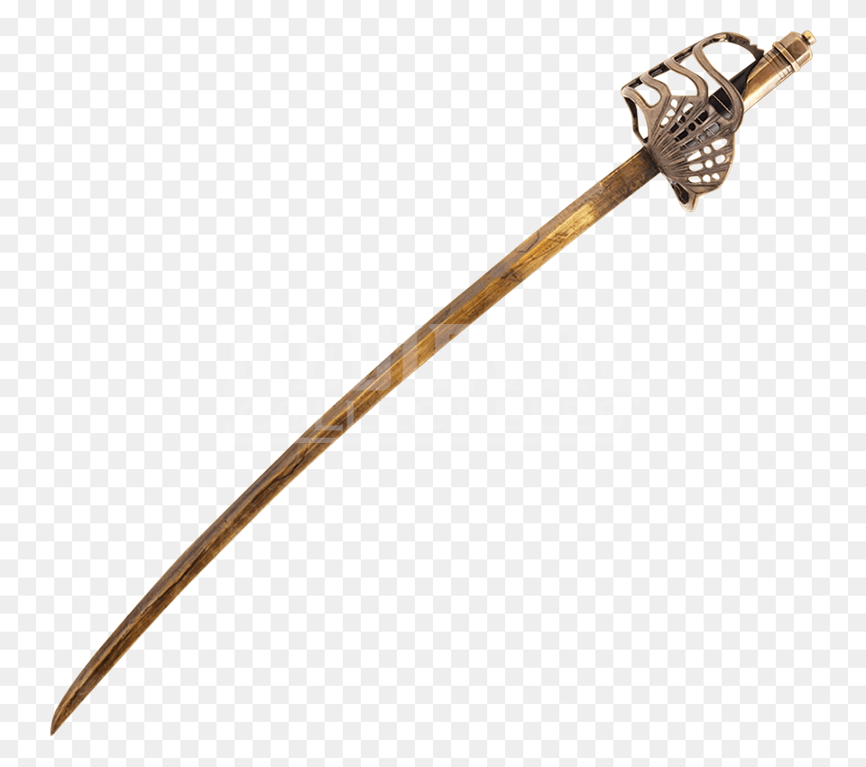 Golden Pirate Cutlass, Sword, Weapon, Blade, Dagger Free Png Download