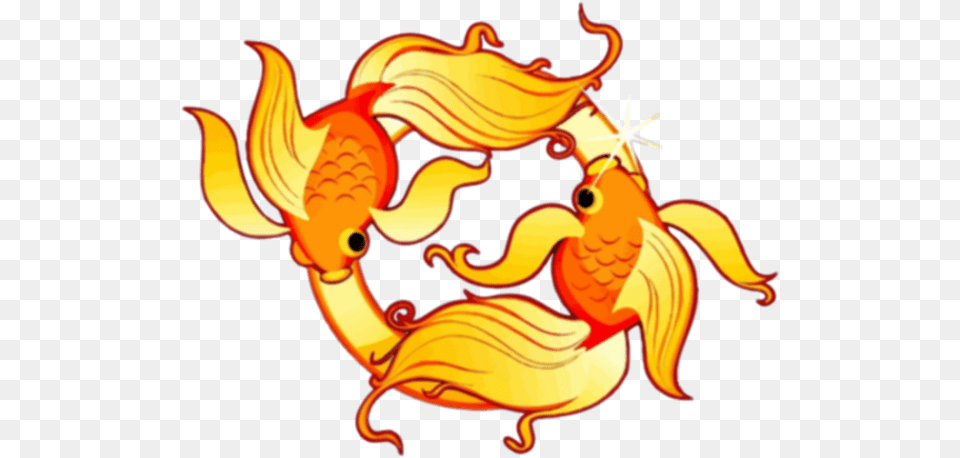 Golden Pisces Pisces Clipart, Animal, Sea Life, Fish, Baby Free Png