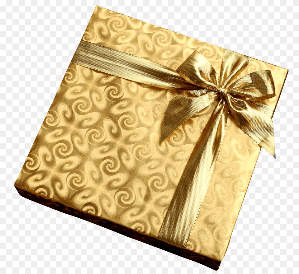 Golden Present Image Purepng Transparent Cc0 Present Top, Gift, Accessories, Bag, Handbag Png