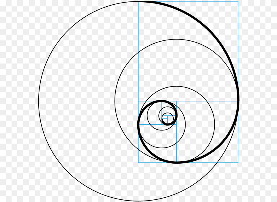 Golden Ratio Circle Fibonacci Spiral On Circle, Recycling Symbol, Symbol, Animal, Fish Png Image