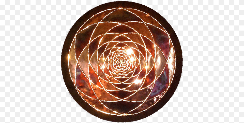 Golden Ratio Copper Lightmandala Mandala Light, Coil, Spiral Free Png