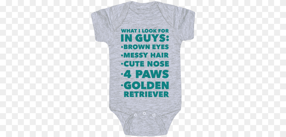 Golden Retriever Baby Onesy Onesie, Clothing, T-shirt, Person Png Image