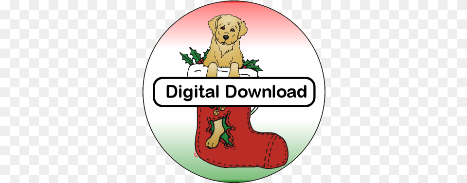 Golden Retriever Christmas Clip Art Digital Download U2014 Argostar Dog Art, Animal, Pet, Mammal, Festival Free Png