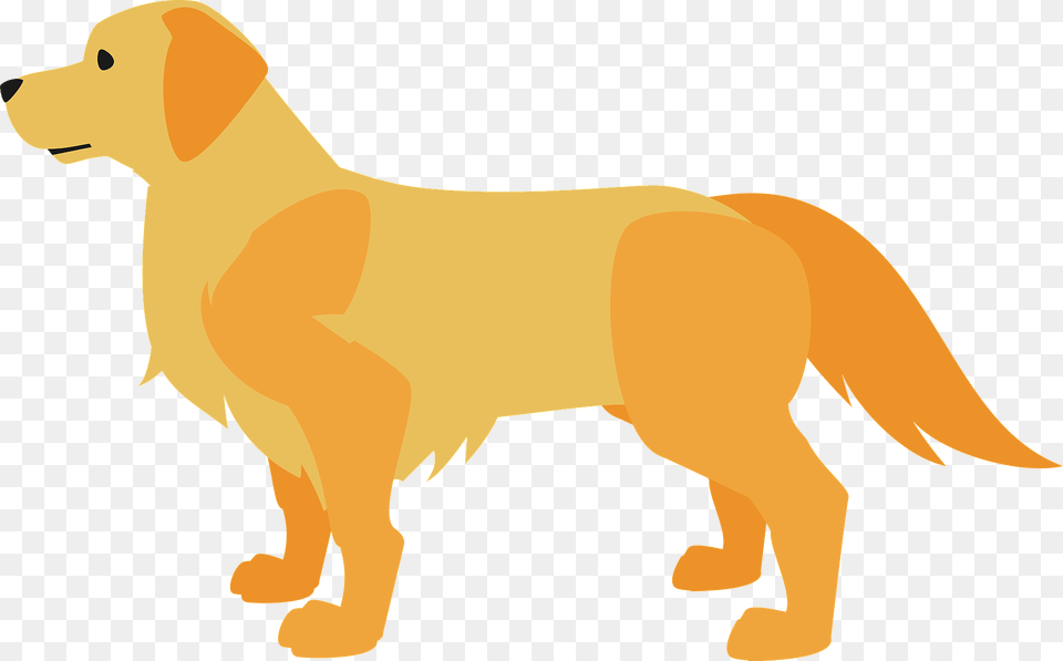 Golden Retriever Dog Animal Clipart, Canine, Golden Retriever, Mammal, Pet Png Image