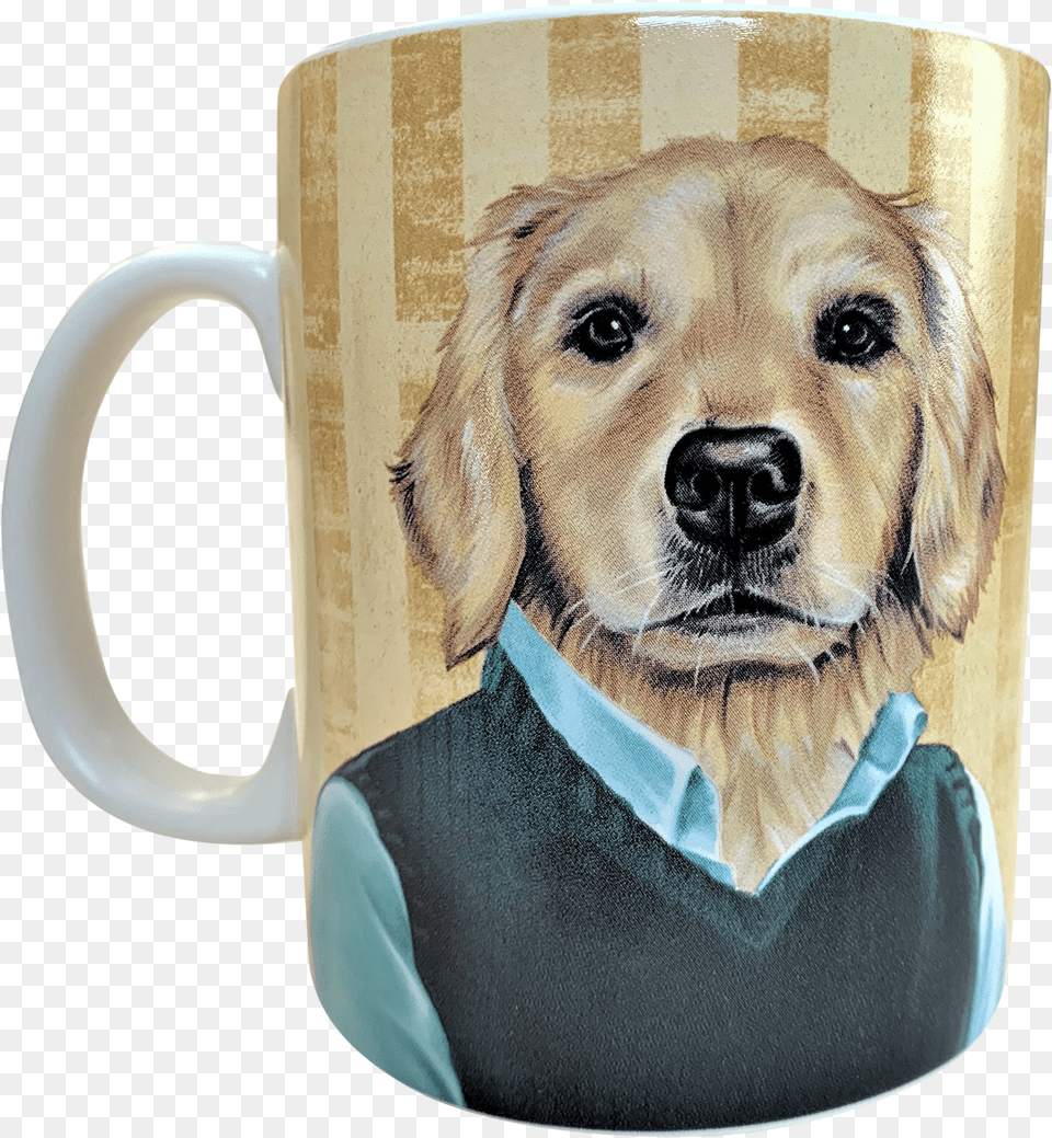 Golden Retriever Mug Golden Retriever, Cup, Animal, Canine, Dog Png