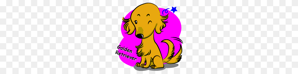 Golden Retriever Named Sakura Line Stickers Line Store, Animal, Canine, Dog, Golden Retriever Free Transparent Png
