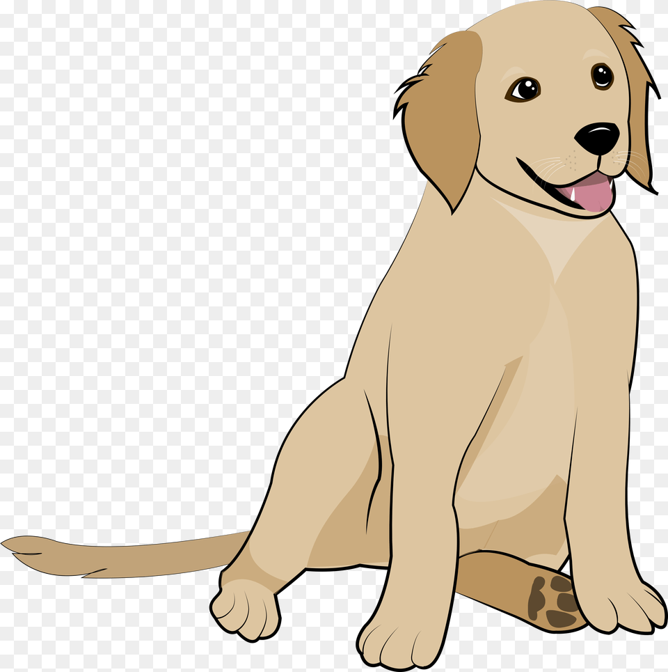 Golden Retriever Puppy Golden Retriever Cartoon, Animal, Canine, Dog, Pet Png