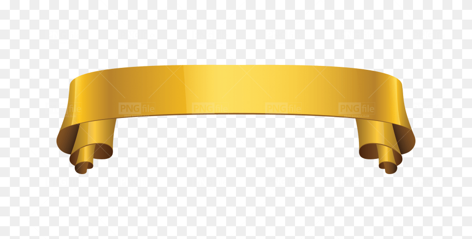 Golden Ribbon, Text, Document, Scroll, Gold Free Png