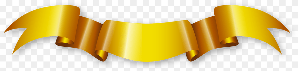 Golden Ribbon Transparent Image Golden Ribbon, Logo, Symbol, Text Free Png Download