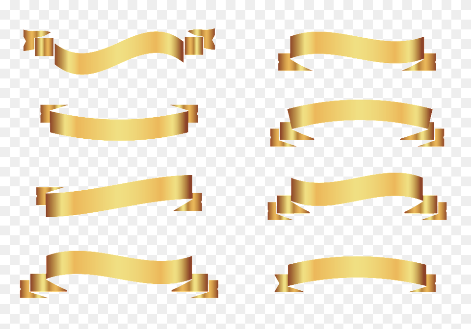 Golden Ribbon Vector Vector, Text, Appliance, Ceiling Fan, Device Free Png Download