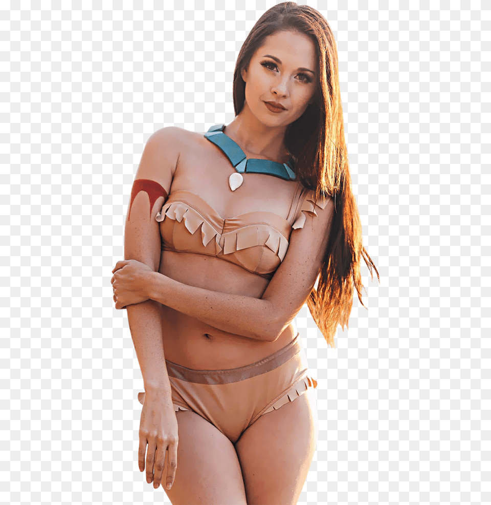 Golden Rivers Bikini Top Pocahontas Enchanted Bikinis, Swimwear, Clothing, Adult, Person Free Transparent Png