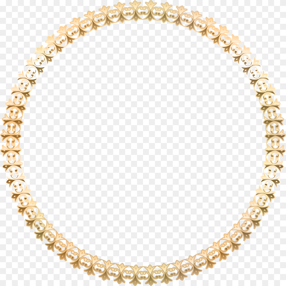 Golden Round Frame, Accessories, Jewelry, Necklace, Oval Png
