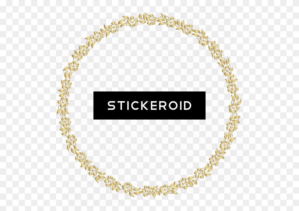 Golden Round Frame Border Circle Frames Chain, Accessories, Jewelry, Necklace, Bracelet Free Png Download