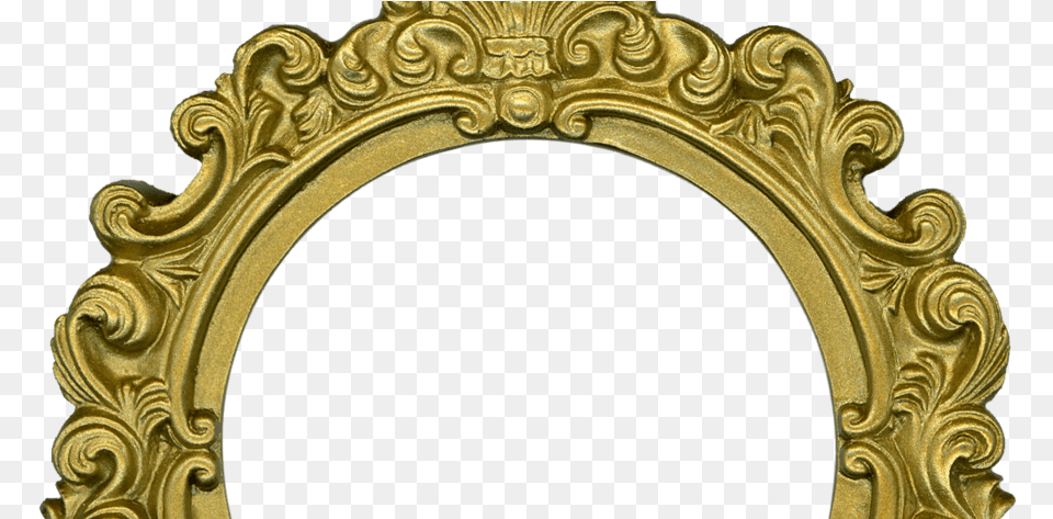 Golden Round Frame Download Golden Round Photo Frame, Photography, Oval, Gold Png Image