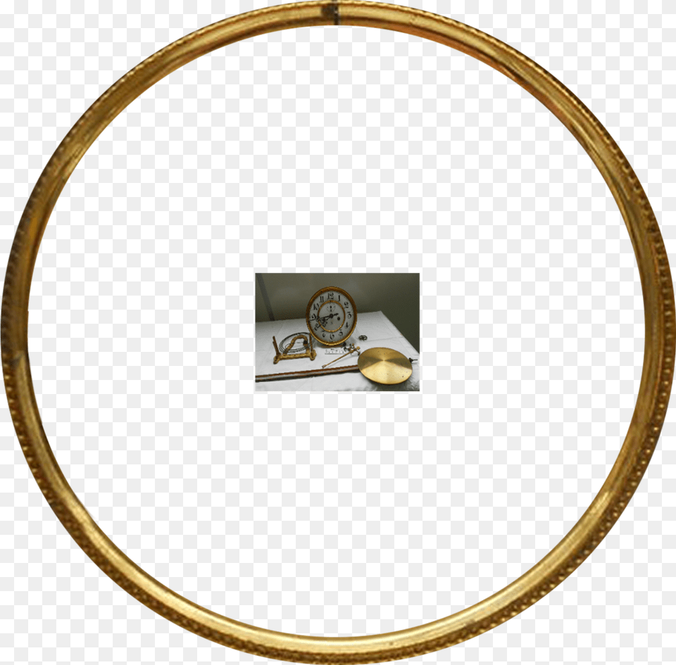 Golden Round Frame Golden Chain, Photography, Gold, Oval, Accessories Free Png Download