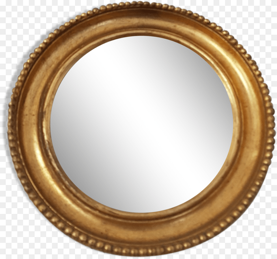 Golden Round Mirror Circle, Oval, Photography, Fisheye, Person Png